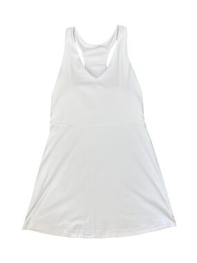 Fabletics White Athletic Tennis Dress Racerback Sleeveless Activewear